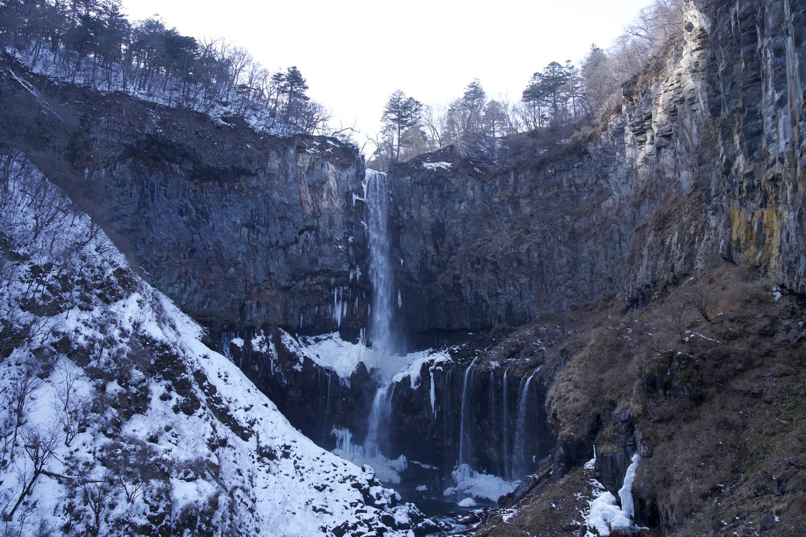 Kegon falls in winter